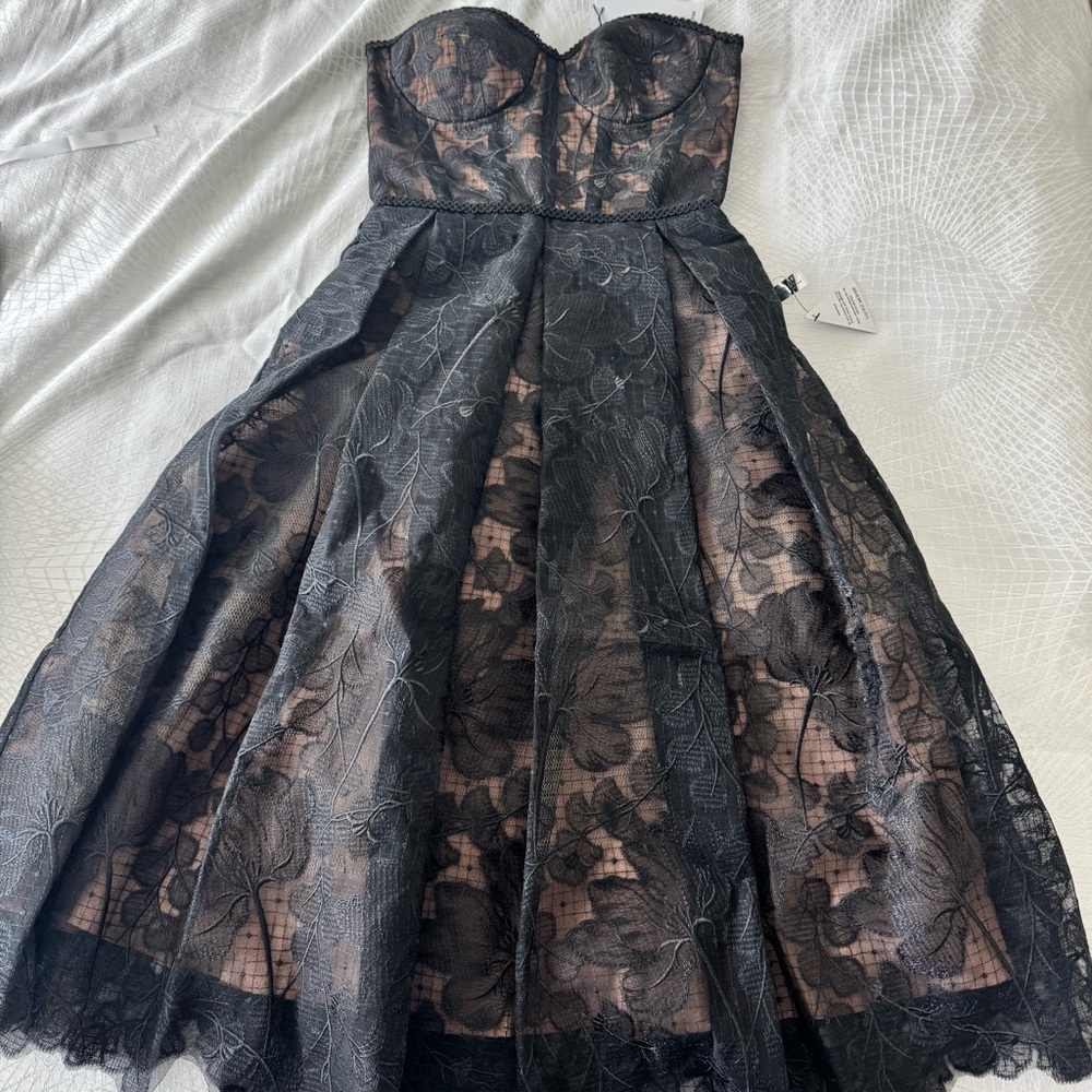 NADINE MERABI OLIVIA BLACK DRESS - SIZE SMALL BRAND NEW DRESS WITH BOX AND TAGS